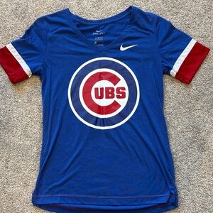 Nike Dri-fit Blue and Red Cubs Tee